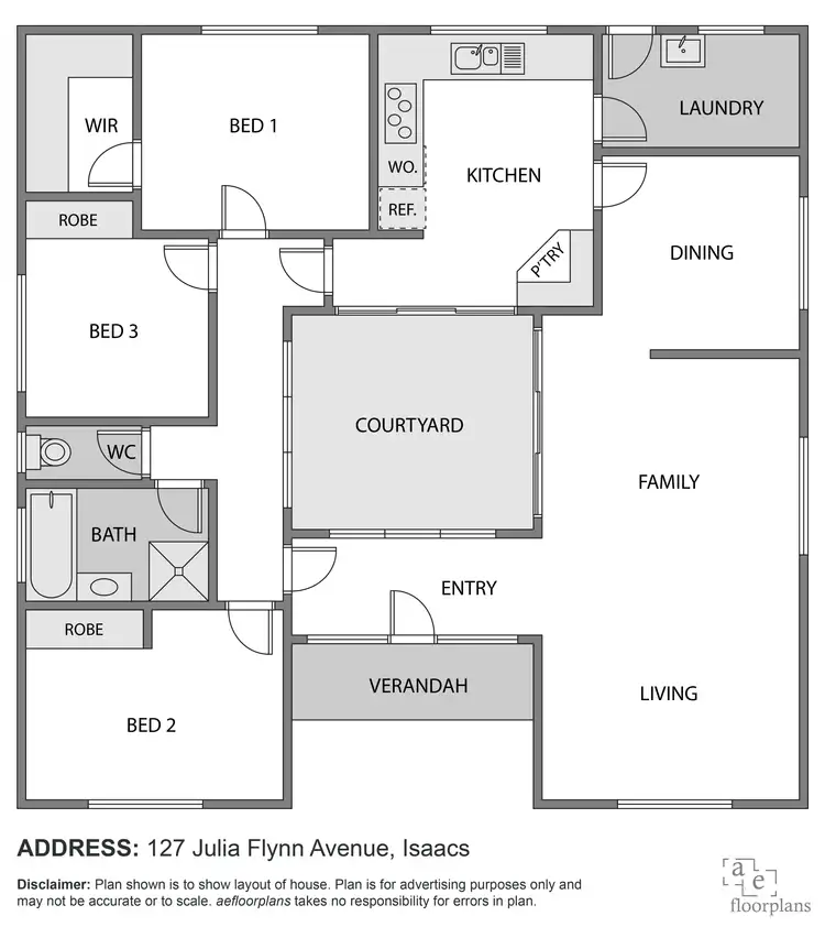 Floorplan of Homely house listing, 127 Julia Flynn Avenue, Isaacs ACT 2607
