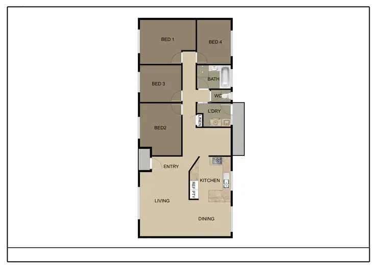 Floorplan of Homely house listing, 11 Whalan Place, Kaleen ACT 2617