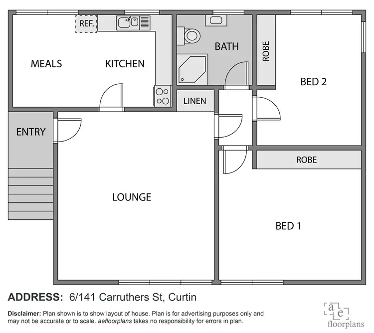 Floorplan of Homely apartment listing, 6/141 Carruthers Street, Curtin ACT 2605