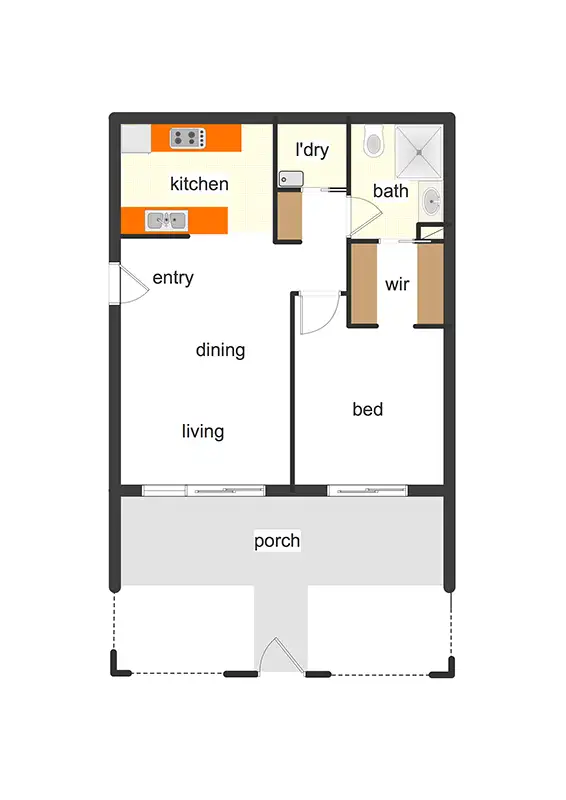 Floorplan of Homely apartment listing, 94/1 Dunphy Street, Wright ACT 2611