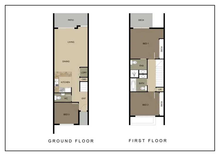 Floorplan of Homely townhouse listing, 142 Mapelton Avenue, Harrison ACT 2914