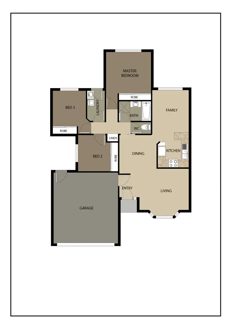 Floorplan of Homely townhouse listing, 1/11 Monaghan Place, Nicholls ACT 2913