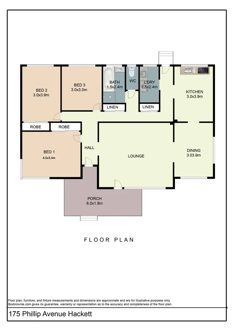 Floorplan of Homely house listing, 175 Phillip Avenue, Hackett ACT 2602