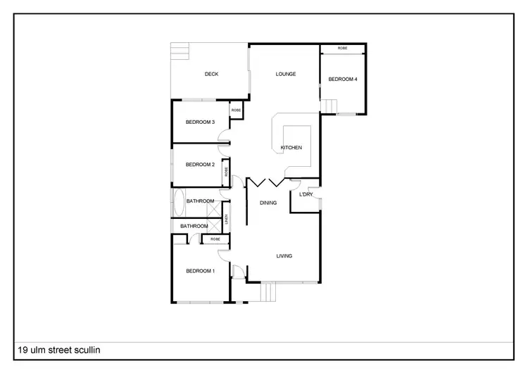 Floorplan of Homely house listing, 19 Ulm Street, Scullin ACT 2614