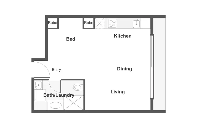Floorplan of Homely apartment listing, 5/13A David Street, O'connor ACT 2602