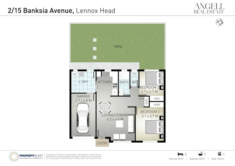 Floorplan of Homely townhouse listing, 2/15 Banksia Avenue, Lennox Head NSW 2478
