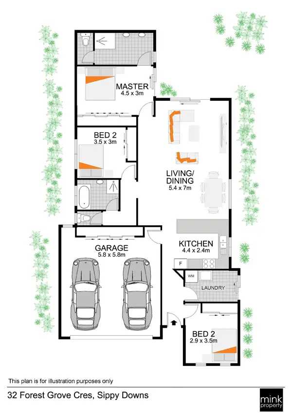 Floorplan of Homely house listing, 32 Forest Grove Crescent, Sippy Downs QLD 4556