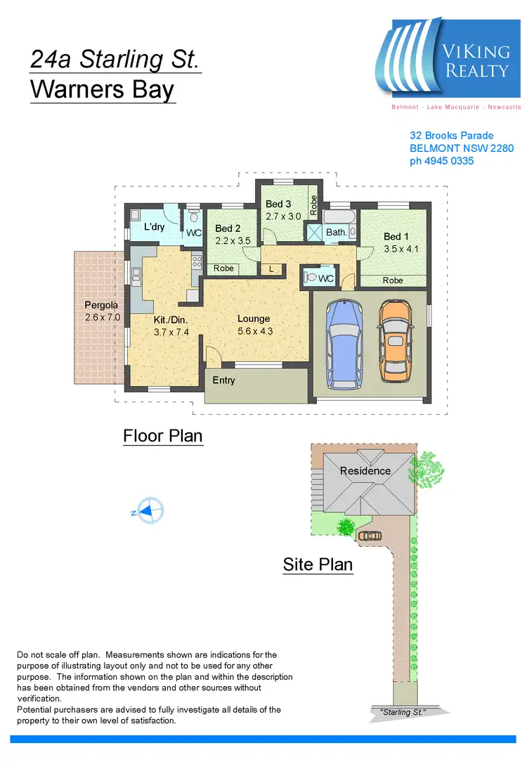 Floorplan of Homely house listing, 24A Starling Street, Warners Bay NSW 2282