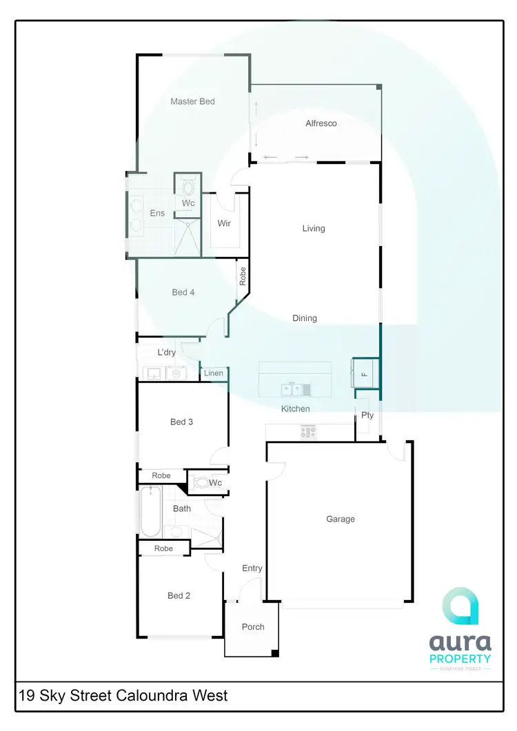 Floorplan of Homely house listing, 19 Sky St, Caloundra West QLD 4551