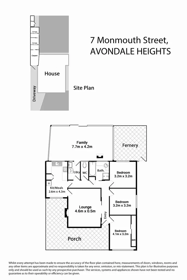 Floorplan of Homely house listing, 7 Monmouth Street, Avondale Heights VIC 3034