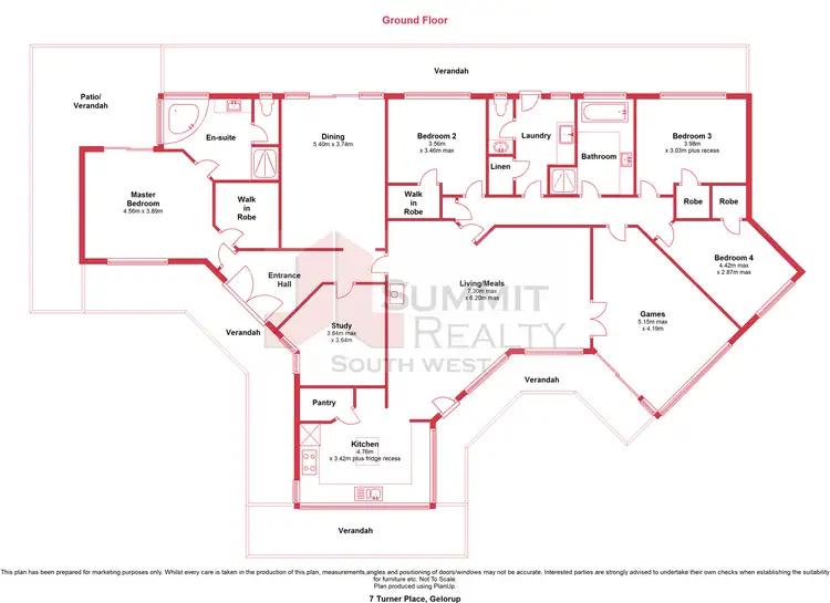 Floorplan of Homely house listing, 7 Turner Place, Gelorup WA 6230
