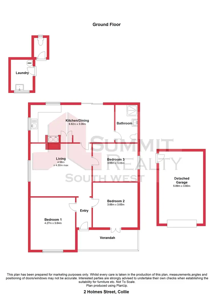 Floorplan of Homely house listing, 2 Holmes Street, Collie WA 6225