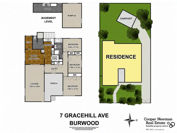 Floorplan of Homely house listing, 7 Gracehill Avenue, Burwood VIC 3125