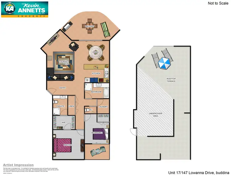 Floorplan of Homely unit listing, 17/147 Lowanna Drive, Buddina QLD 4575