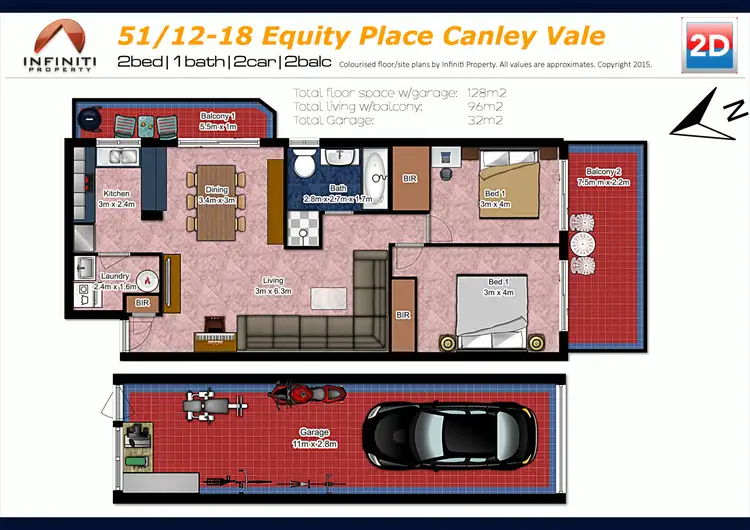 Floorplan of Homely unit listing, 51/12-18 Equity Place, Canley Vale NSW 2166
