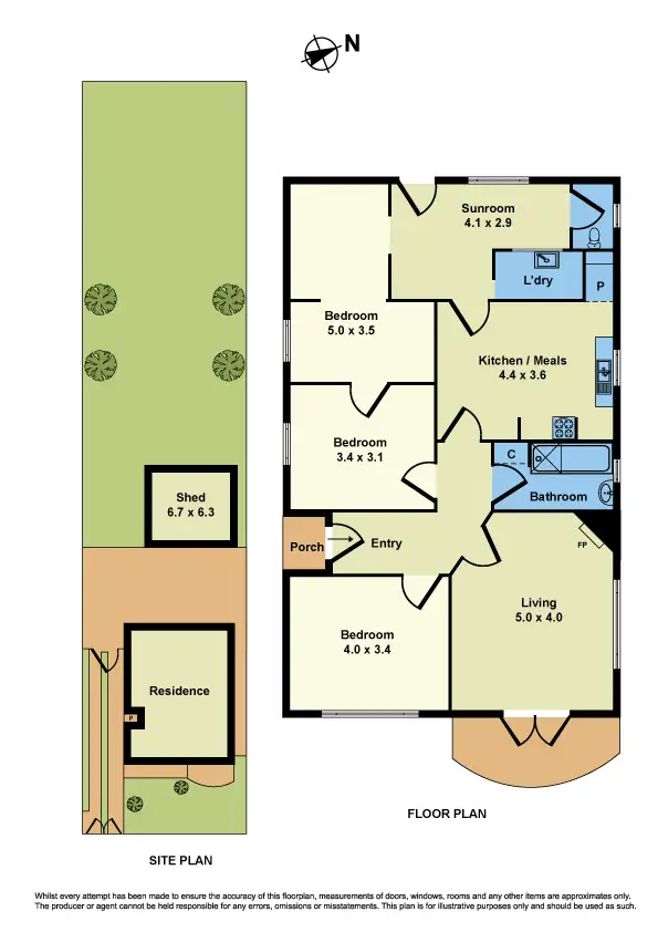 Floorplan of Homely house listing, 198 Hyde Street, Yarraville VIC 3013