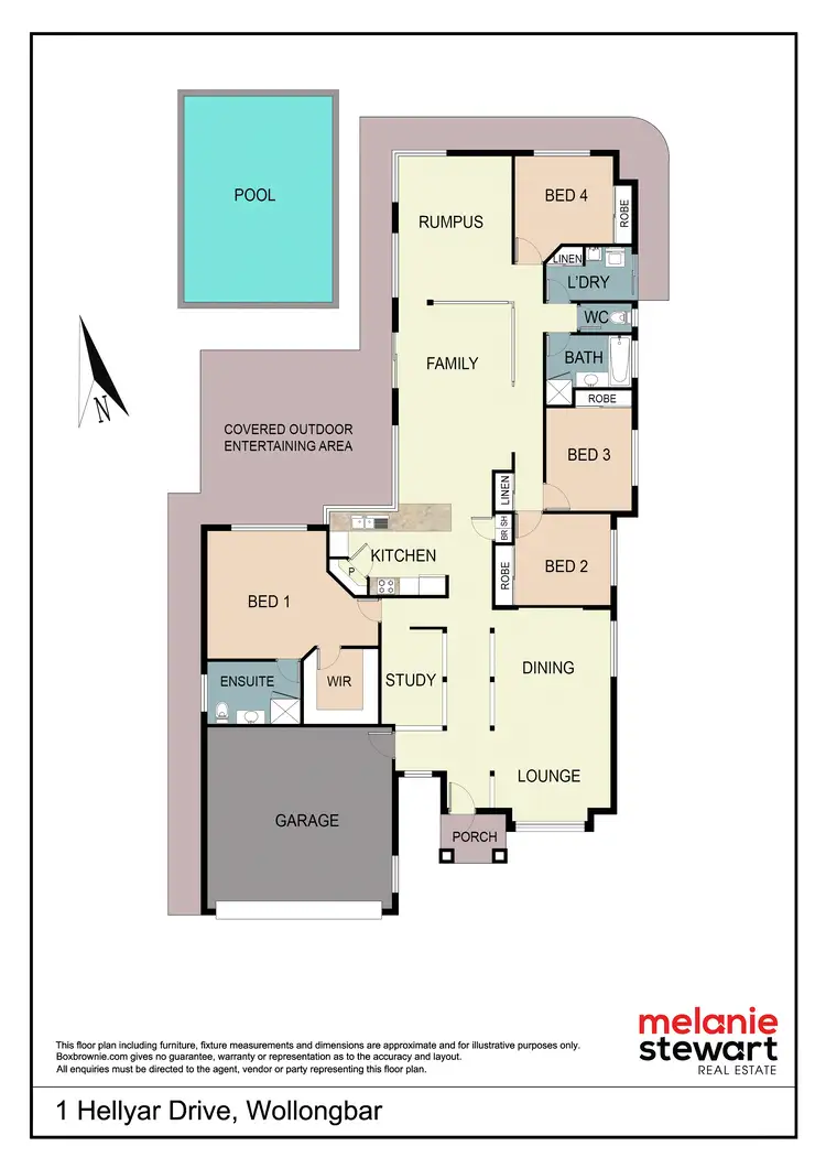 Floorplan of Homely house listing, 1 Hellyar Drive, Wollongbar NSW 2477