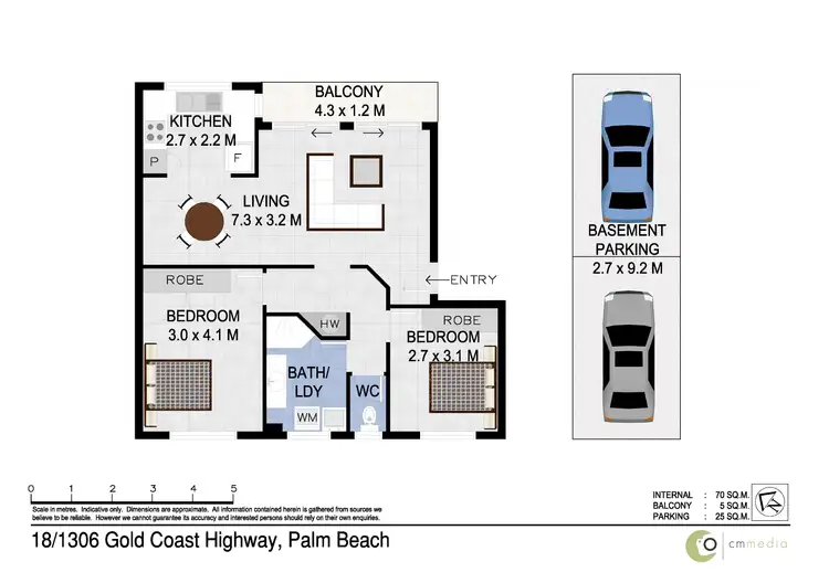 Floorplan of Homely unit listing, 18/1306 Gold Coast Hwy, Palm Beach QLD 4221