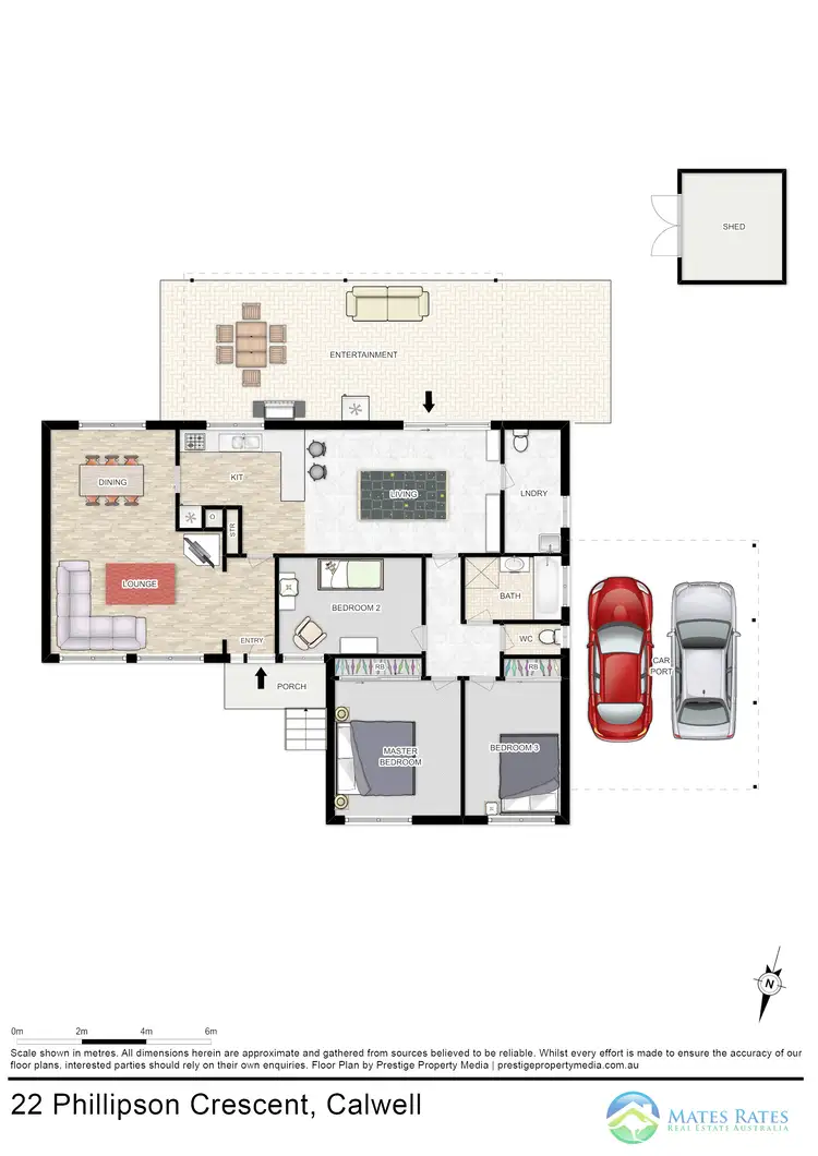 Floorplan of Homely house listing, 22 Phillipson Cres, Calwell ACT 2905