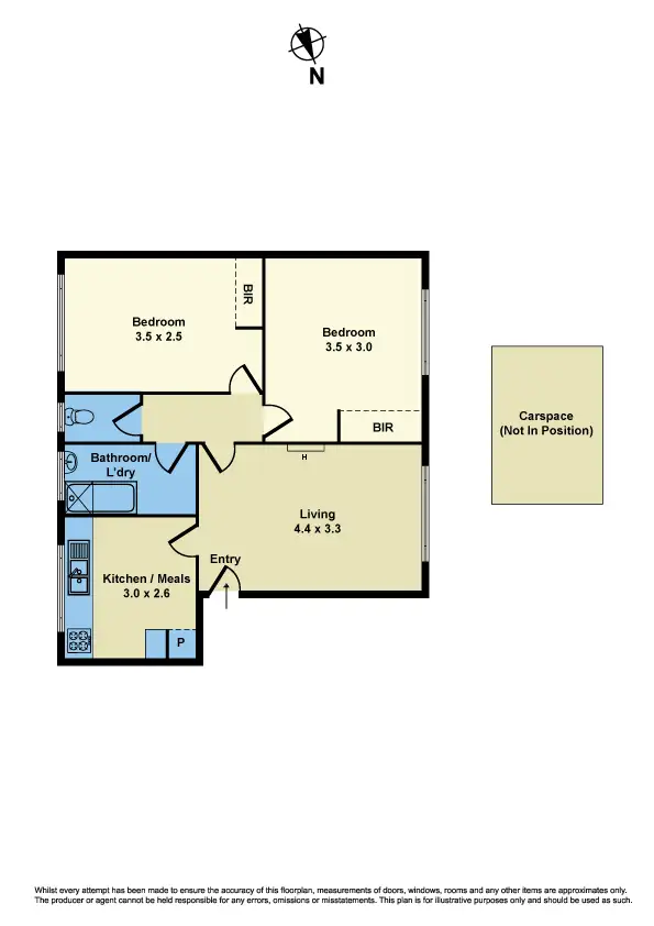 Floorplan of Homely apartment listing, 3/38 Middle Road, Maribyrnong VIC 3032
