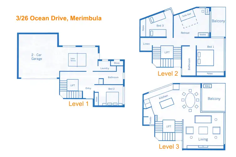 Floorplan of Homely unit listing, Unit 3/26 Ocean Drive, Merimbula NSW 2548