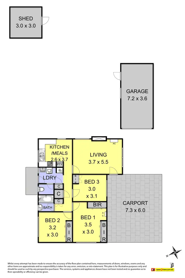 Floorplan of Homely house listing, 6 Bellairs Avenue, Seddon VIC 3011