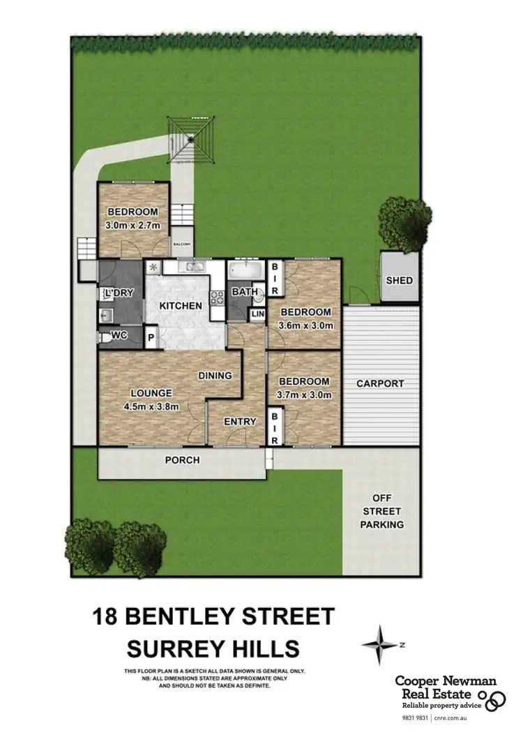 Floorplan of Homely house listing, 18 Bentley Street, Surrey Hills VIC 3127