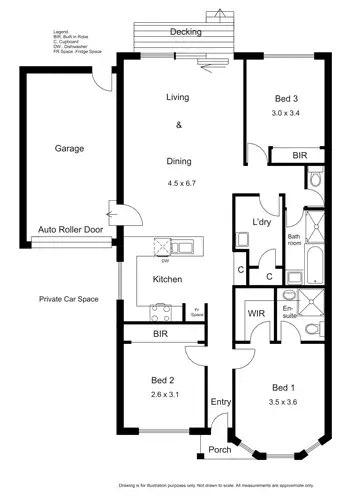 Floorplan of Homely unit listing, 3/13 Rodney Street, Gisborne VIC 3437