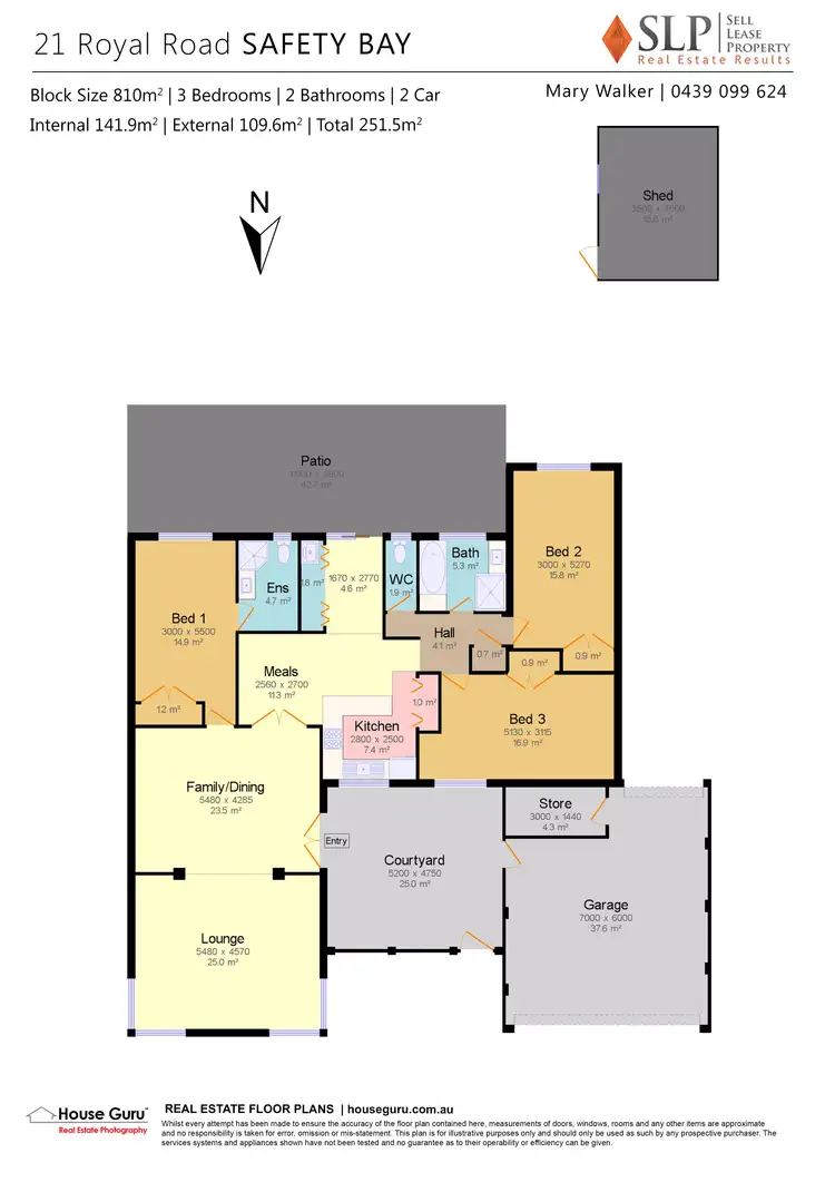 Floorplan of Homely house listing, 21 Royal Road, Safety Bay WA 6169
