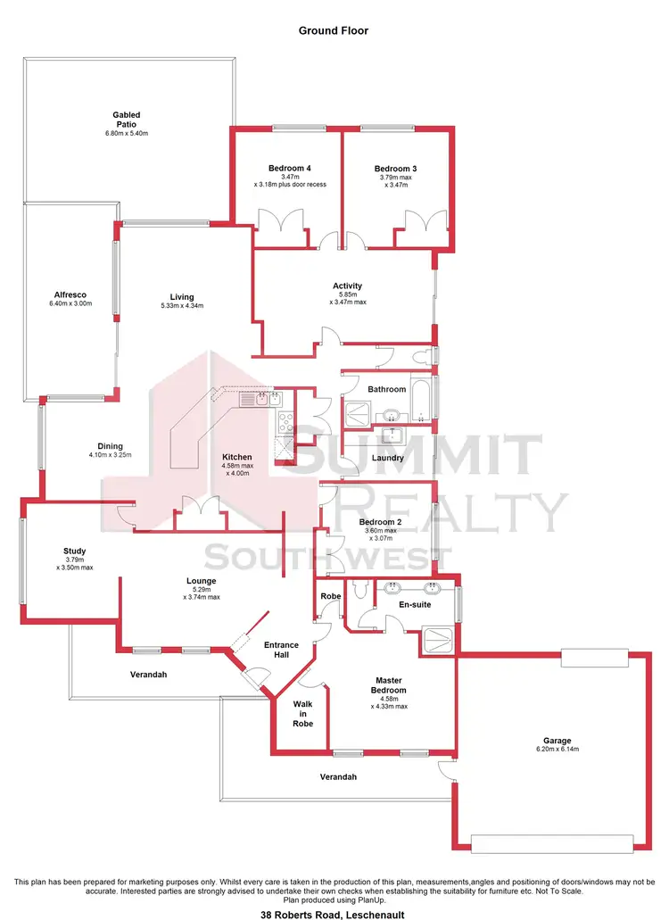 Floorplan of Homely house listing, 38 Roberts Road, Leschenault WA 6233