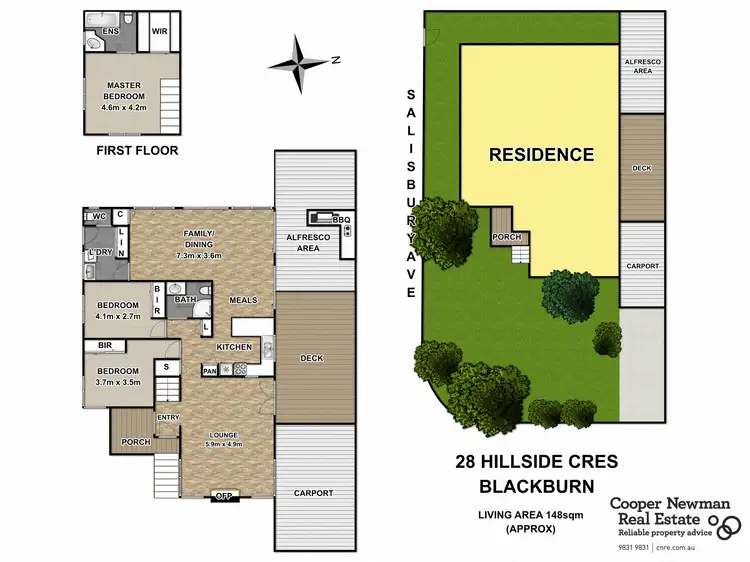 Floorplan of Homely house listing, 28 Hillside Crescent, Blackburn VIC 3130