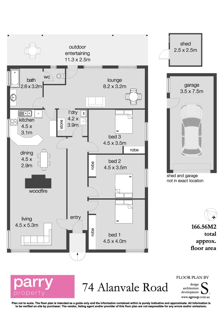 Floorplan of Homely house listing, 74 Alanvale Road, Newnham TAS 7248