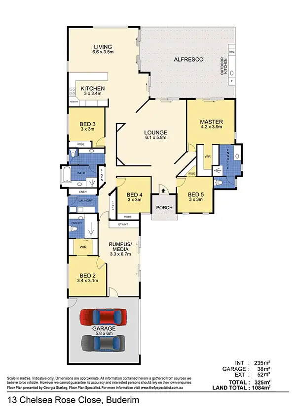 Floorplan of Homely house listing, 13 Chelsea Rose Close, Buderim QLD 4556