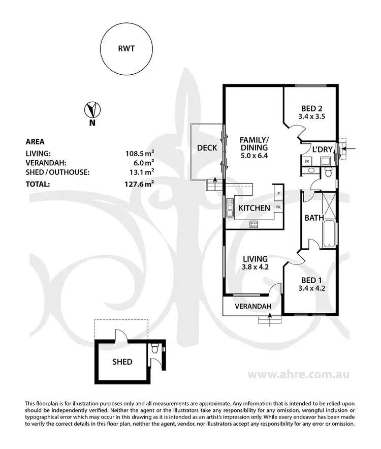 Floorplan of Homely house listing, 2 Bartholomew Avenue, Lobethal SA 5241