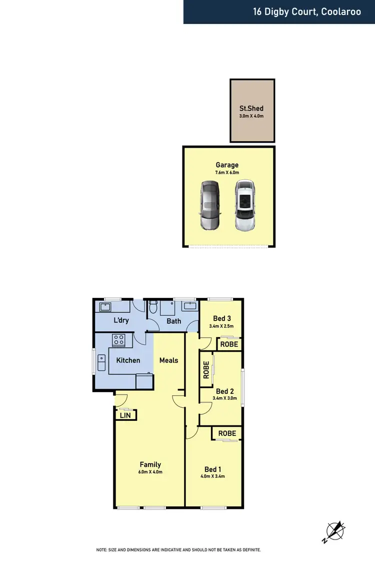Floorplan of Homely house listing, 16 Digby Ct, Coolaroo VIC 3048