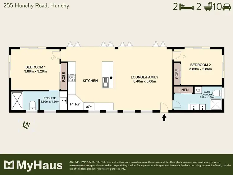 Floorplan of Homely house listing, 255 Hunchy Rd, Hunchy QLD 4555