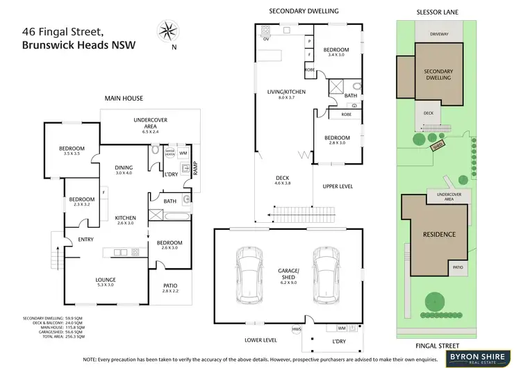 Floorplan of Homely house listing, 46 Fingal St, Brunswick Heads NSW 2483