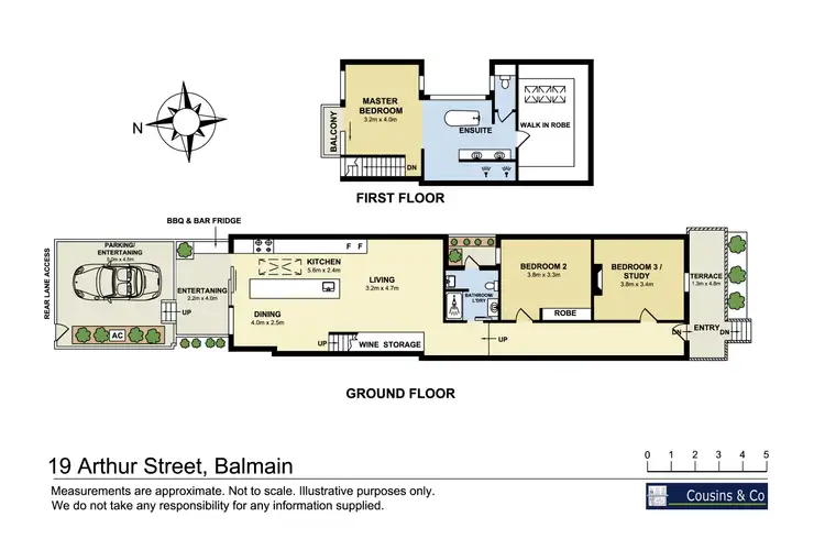 Floorplan of Homely semi-detached listing, 19 Arthur Street, Balmain NSW 2041