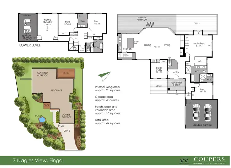 Floorplan of Homely house listing, 7 Nagles View, Fingal VIC 3939