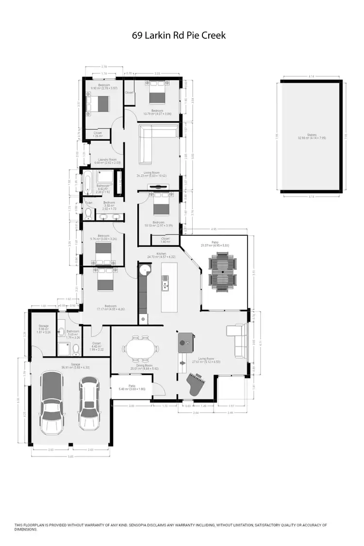 Floorplan of Homely house listing, 69 Larkin Rd, Pie Creek QLD 4570
