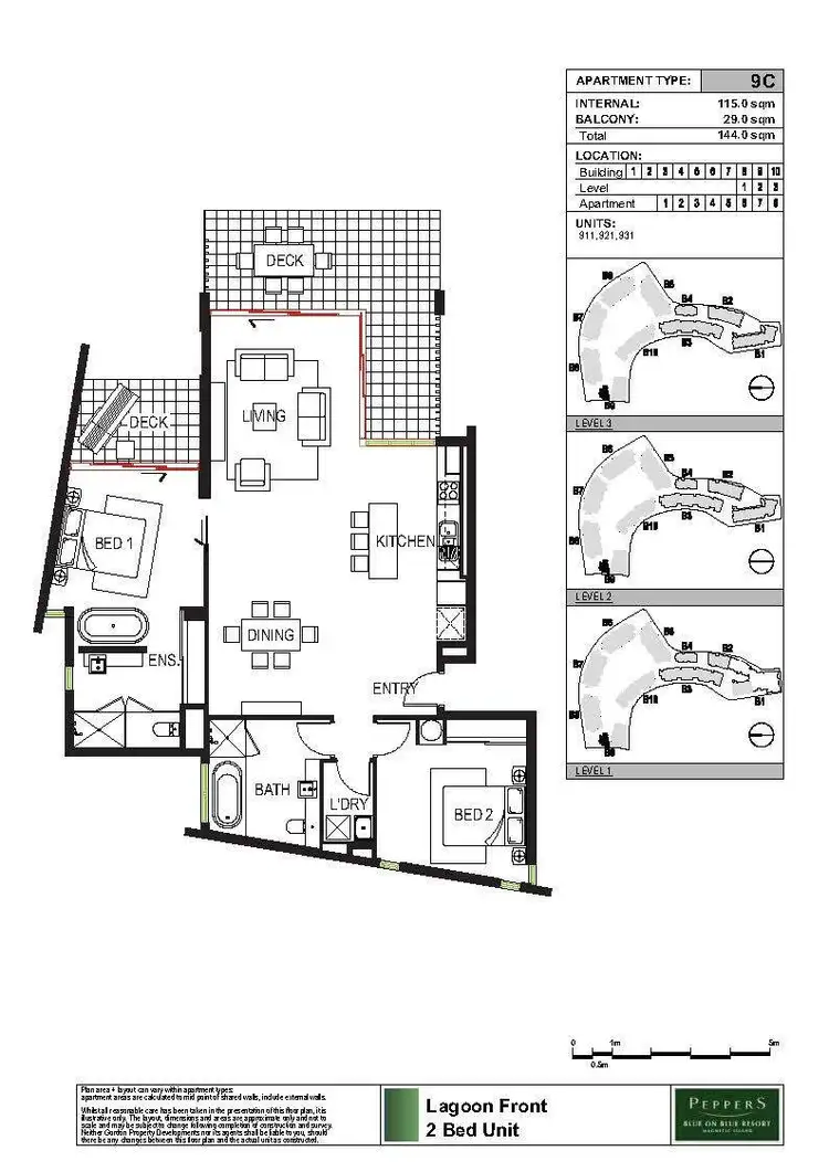 Floorplan of Homely apartment listing, 931/123 Sooning St 'Blue On Blue', Nelly Bay QLD 4819
