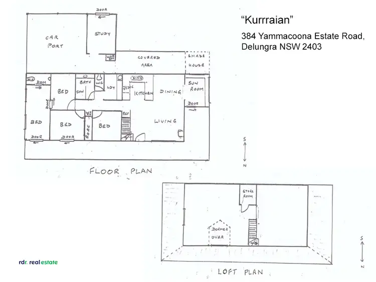 Floorplan of Homely rural property listing, 384 Yammacoona Estate Rd, DELUNGRA, Inverell NSW 2360