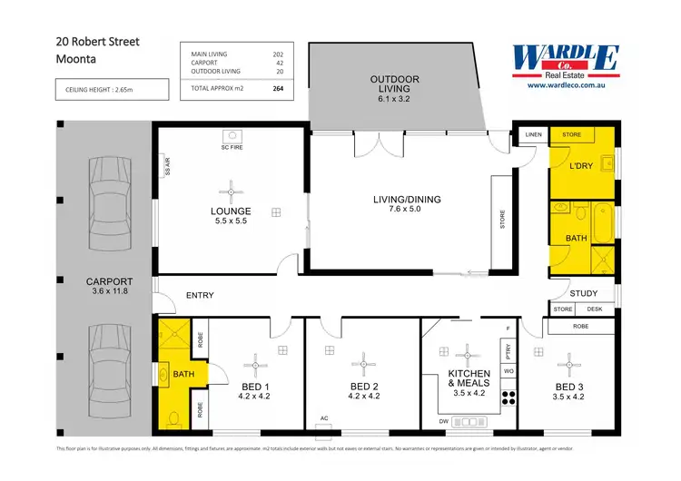 Floorplan of Homely house listing, 20 Robert St, Moonta SA 5558