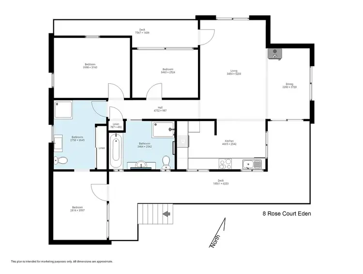 Floorplan of Homely house listing, 8 Rose Ct, Eden NSW 2551