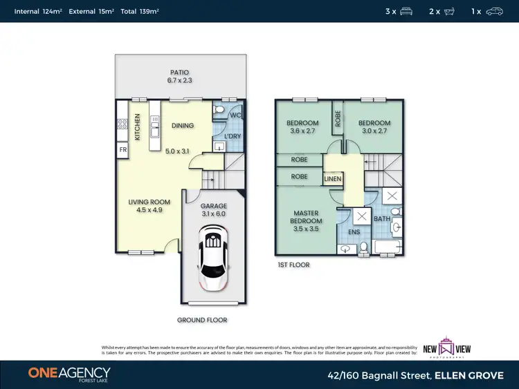 Floorplan of Homely townhouse listing, Unit 42/160 Bagnall St, Ellen Grove QLD 4078