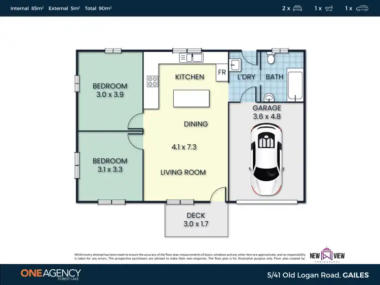 Floorplan of Homely unit listing, Unit 5/41 Old Logan Rd, Gailes QLD 4300