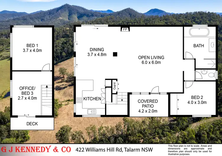 Floorplan of Homely house listing, 442 Williams Hill Rd, Talarm NSW 2447