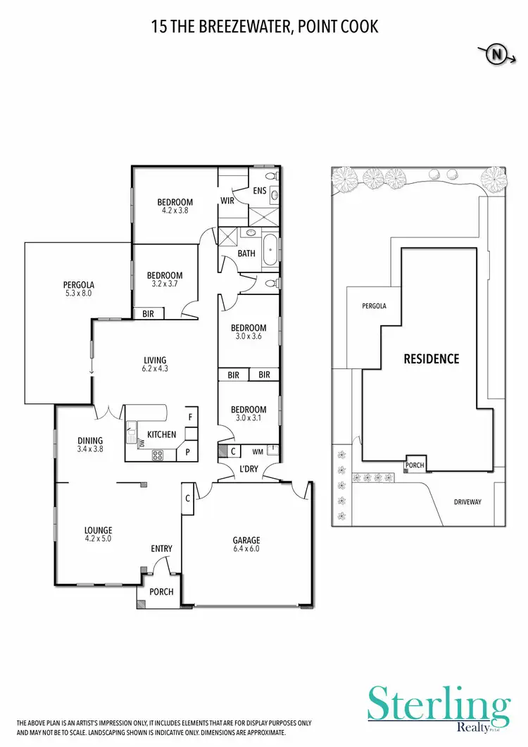Floorplan of Homely house listing, 15 The Breezewater, Sanctuary Lakes VIC 3030