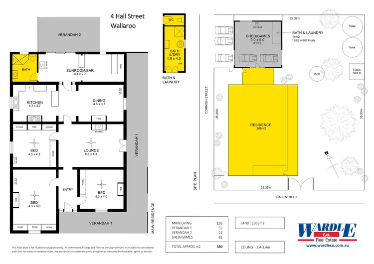 Floorplan of Homely house listing, 4 Hall St, Wallaroo SA 5556