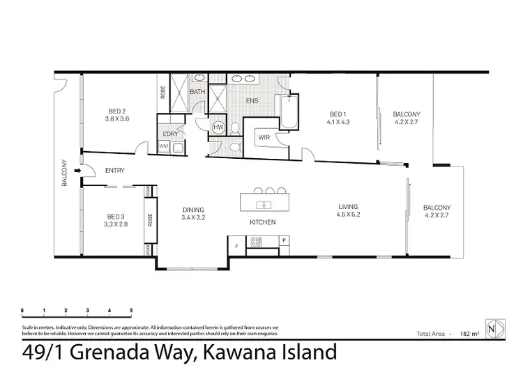 Floorplan of Homely apartment listing, Unit 49/1 Grenada Way, Kawana Island QLD 4575